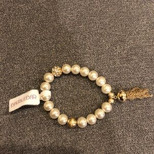 Bauble Bar Pearl Bracelet with Tassel
